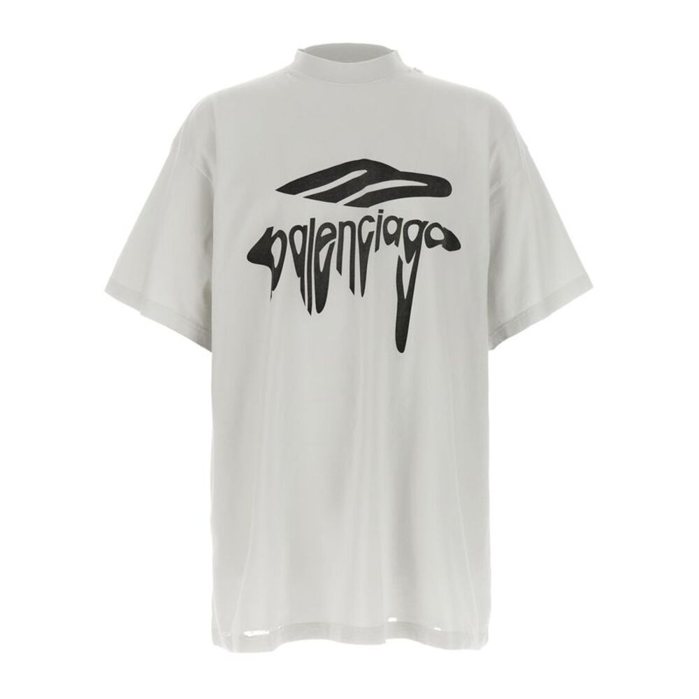 Balenciaga White Cotton Women's T-Shirt